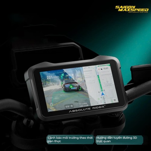 Màn Hình Dẫn Đường Thông Minh Absolute Rider A1 (chính hãng) Màn Hình Dẫn Đường Thông Minh Absolute Rider A1 (chính hãng)